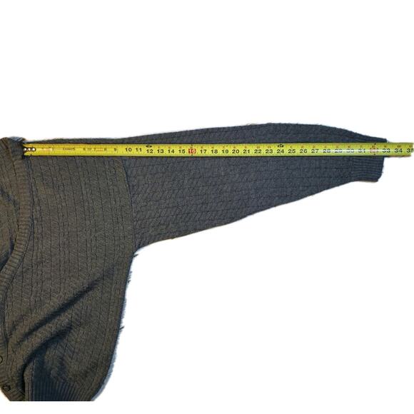 Vintage Cardigan Men's Sz XLT Gray Sutter & Grant Gray Indie 5 Button Sweater - Picture 8 of 9